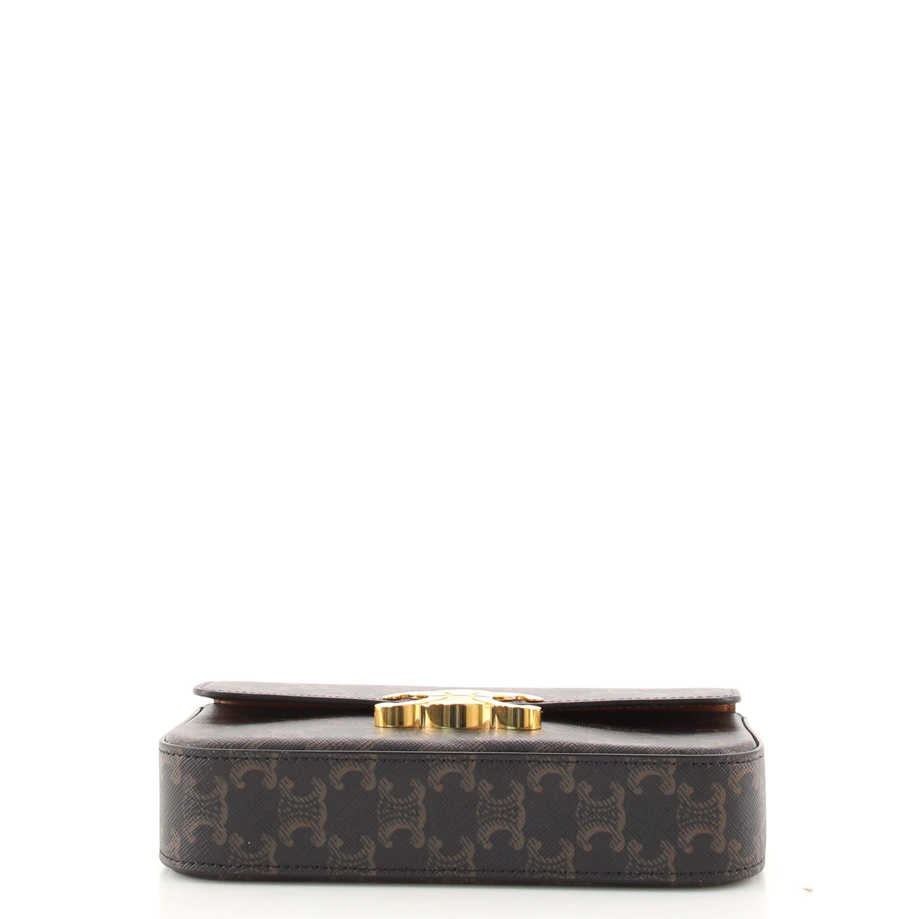 celine chain shoulder bag triomphe