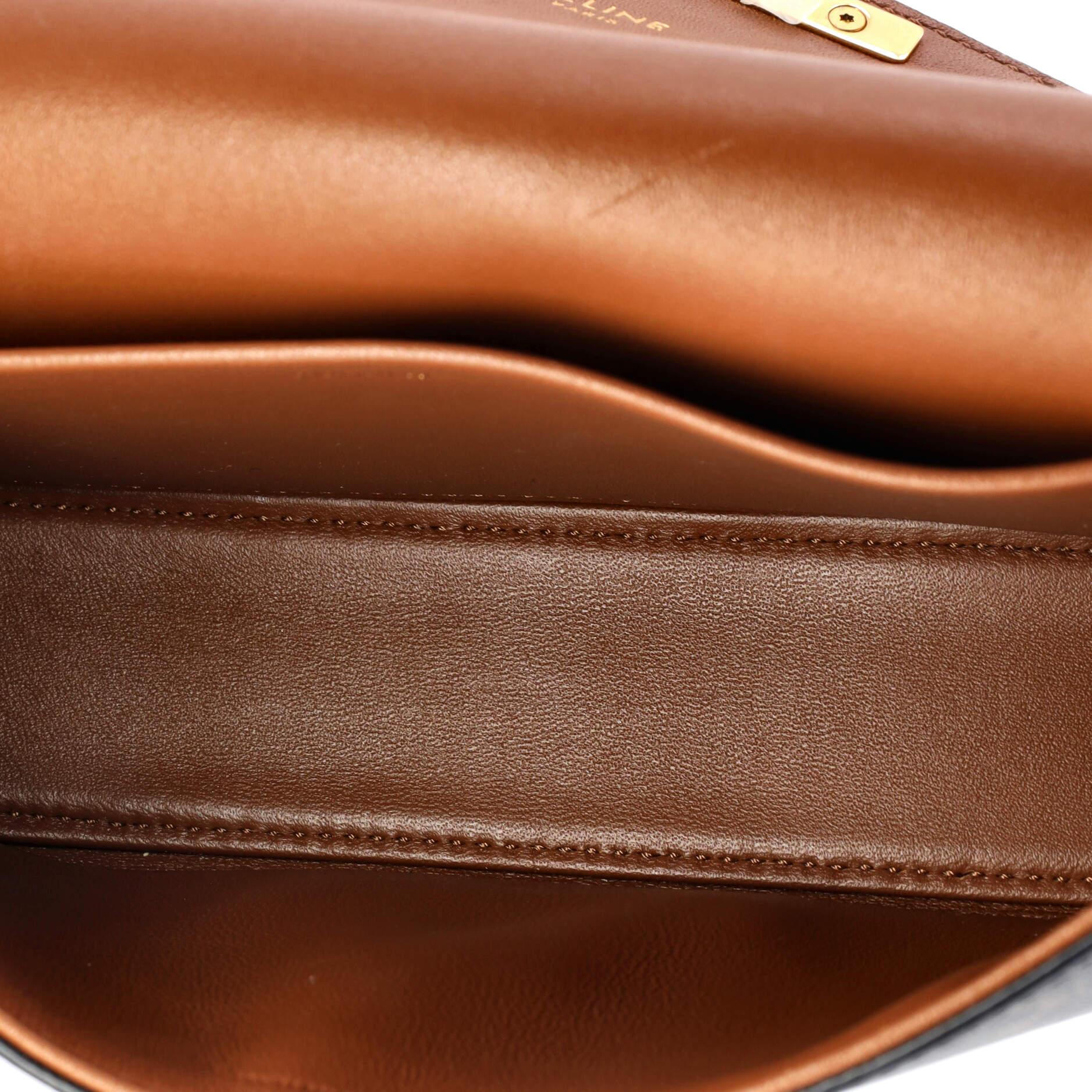 Celine Triomphe East-West Shoulder Bag Triomphe Coated Canvas For Sale 1