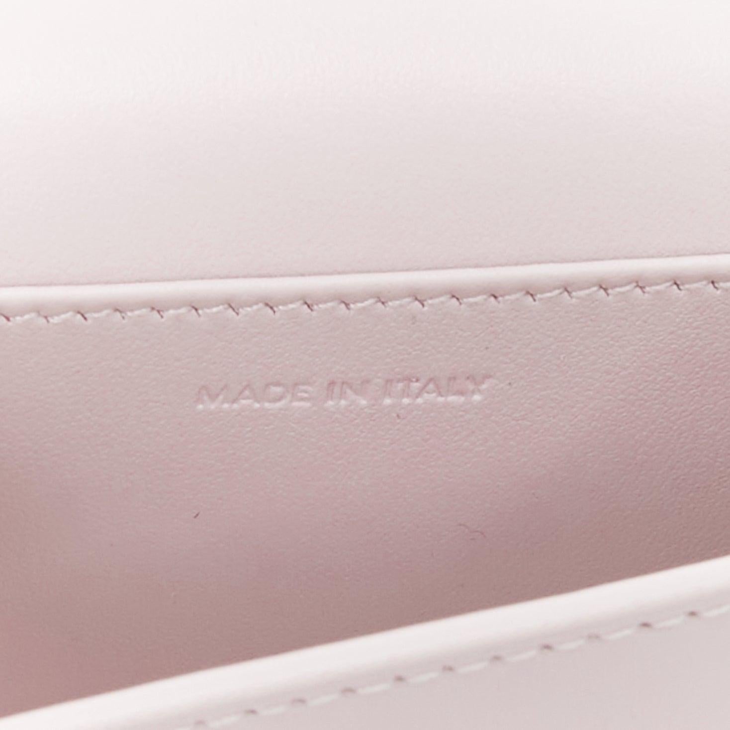 CELINE Triomphe lilac leather logo cardholder on chain crossbody bag For Sale 4