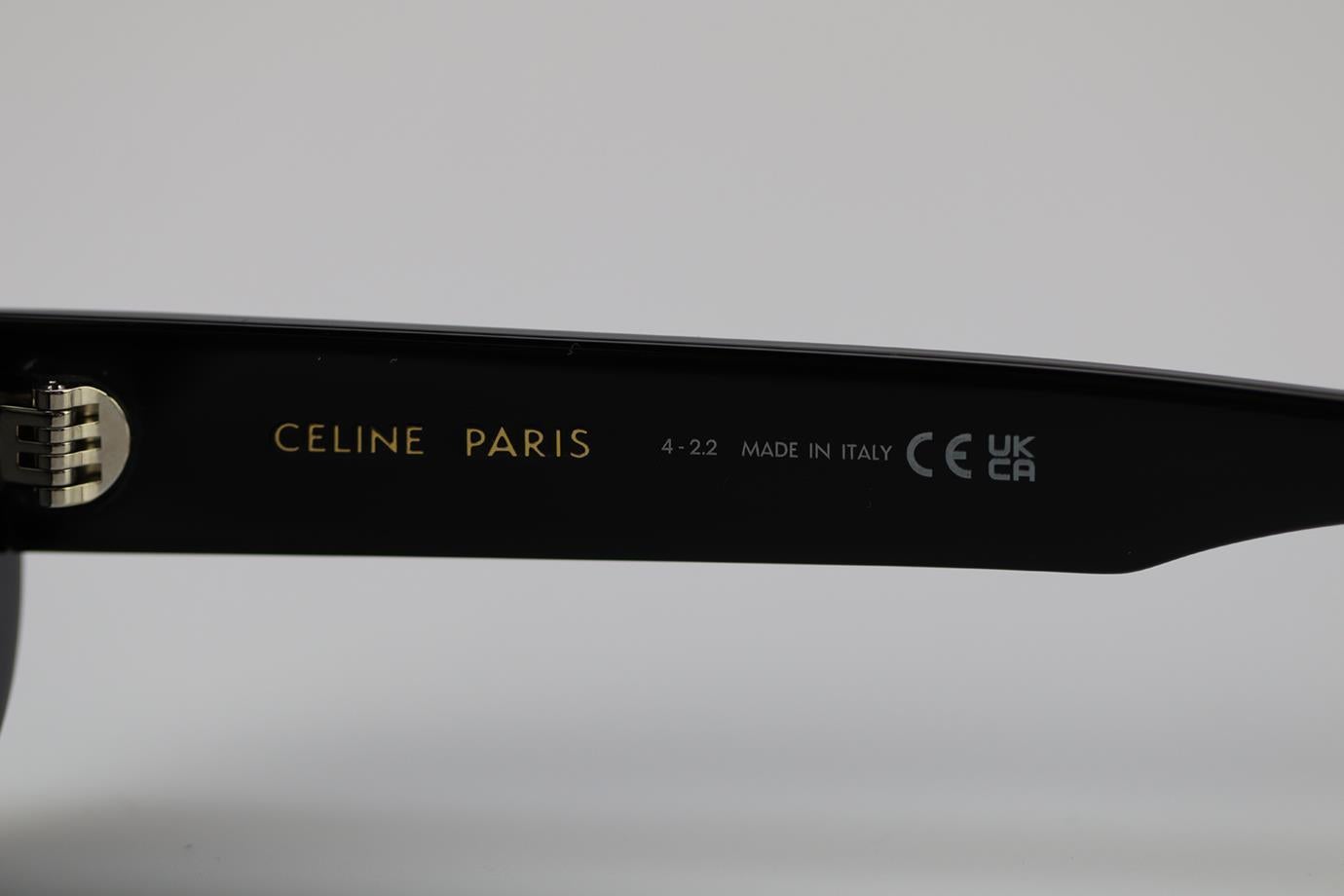 Women's Celine Triomphe Oval Frame Acetate Sunglasses