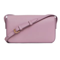 Celine Triomphe Shoulder Bag in Shiny Calfskin Lavender Grey Should Bag