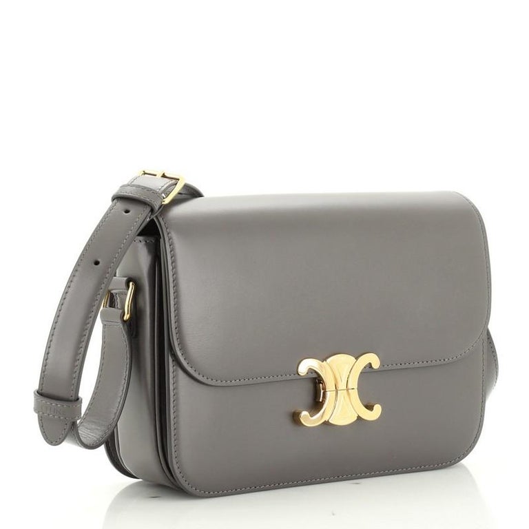 Celine Triomphe Shoulder Bag Smooth Calfskin Medium at 1stDibs celine