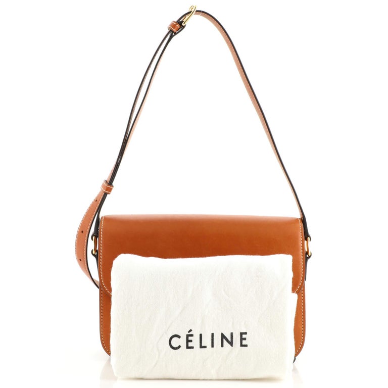 Celine Triomphe Shoulder Bag Smooth Calfskin Medium at 1stDibs