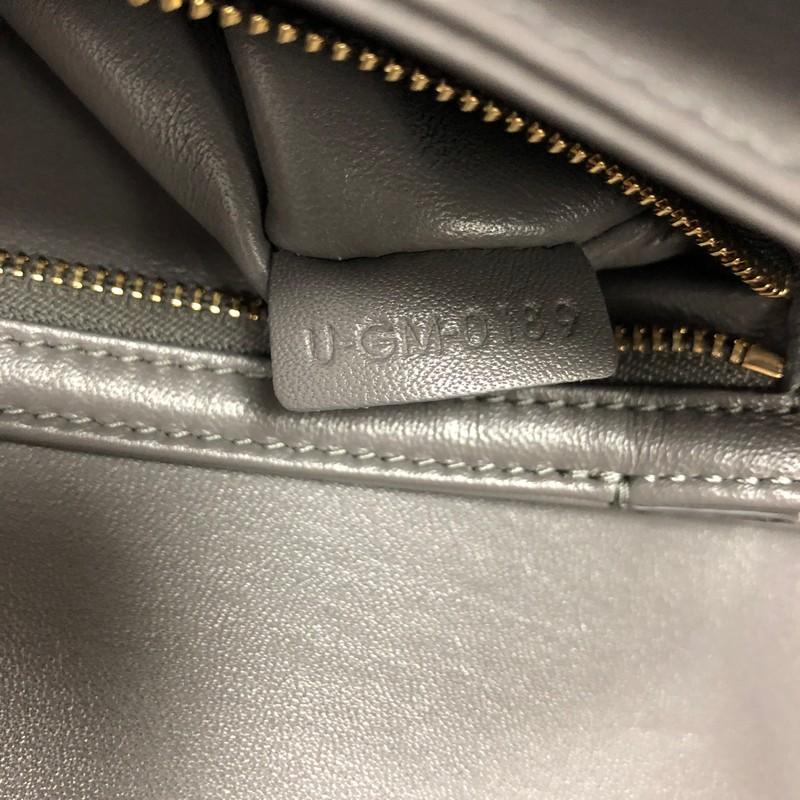 Gray Celine Triomphe Shoulder Bag Smooth Calfskin Medium