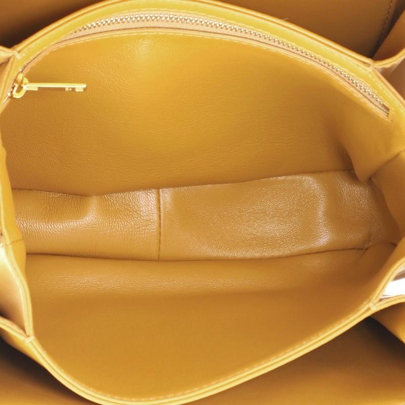 Brown Celine Triomphe Shoulder Bag Smooth Calfskin Medium