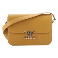 Celine Triomphe Shoulder Bag Smooth Calfskin Medium