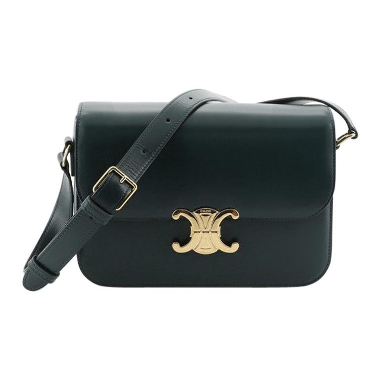 Celine Messenger Bag In Smooth Calfskin With Celine Print Medium Black/White  in Calfskin with Silver-tone - US