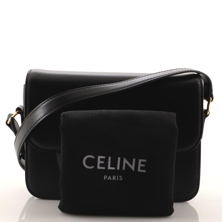 Celine Triomphe Shoulder Bag Smooth Calfskin Medium at 1stDibs