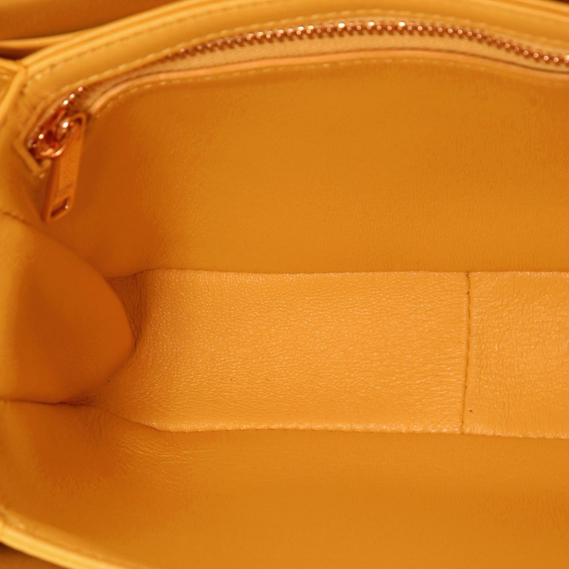 Orange Celine Triomphe Shoulder Bag Smooth Calfskin Teen