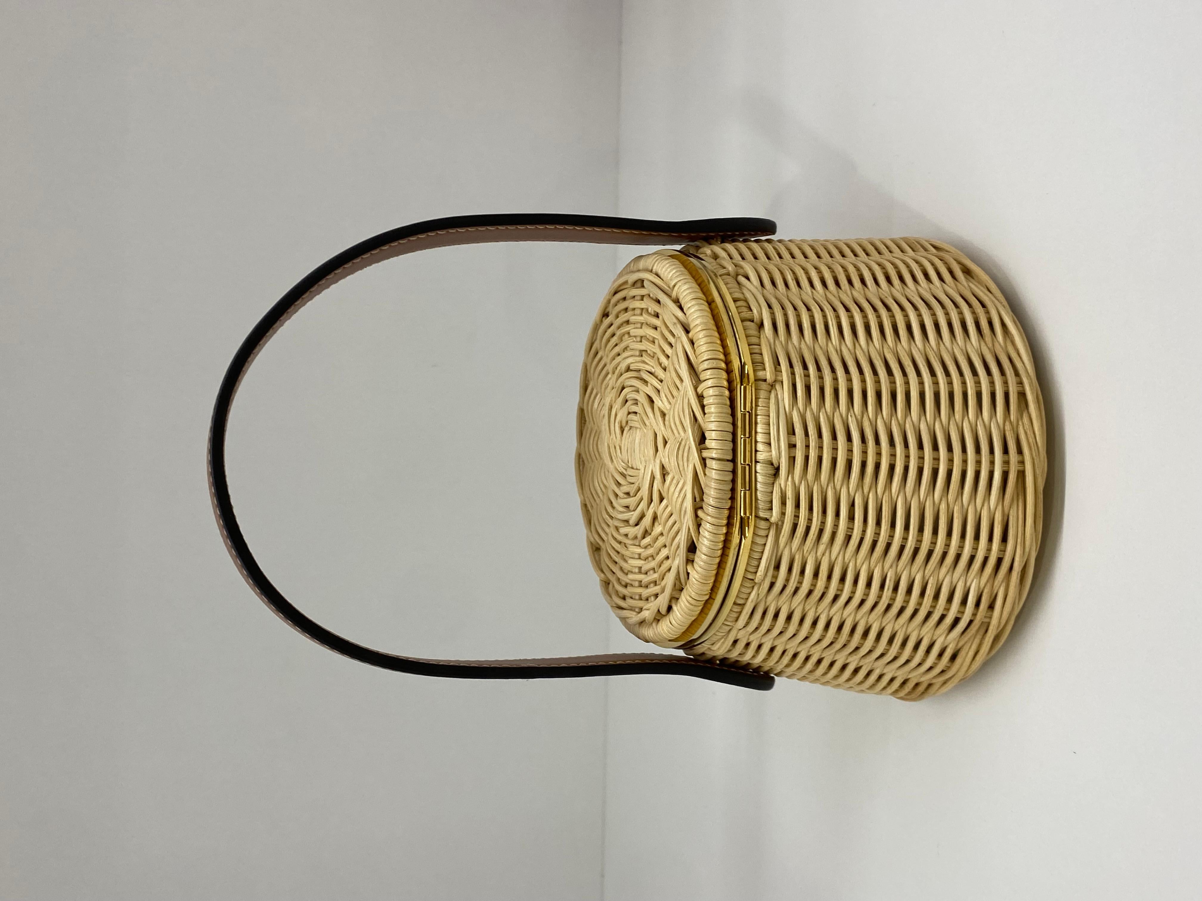Women's or Men's Celine Triomphe Wicker Bag For Sale