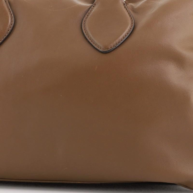 Brown Celine Triptyque Handbag Smooth Leather Medium