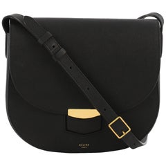 Celine Trotteur Crossbody Bag Grainy Leather Medium