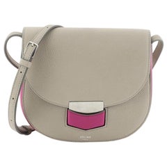 Celine Trotteur Crossbody Bag Grainy Leather Small