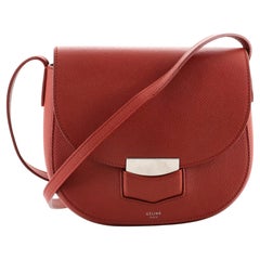 Celine Trotteur Crossbody Bag Grainy Leather Small