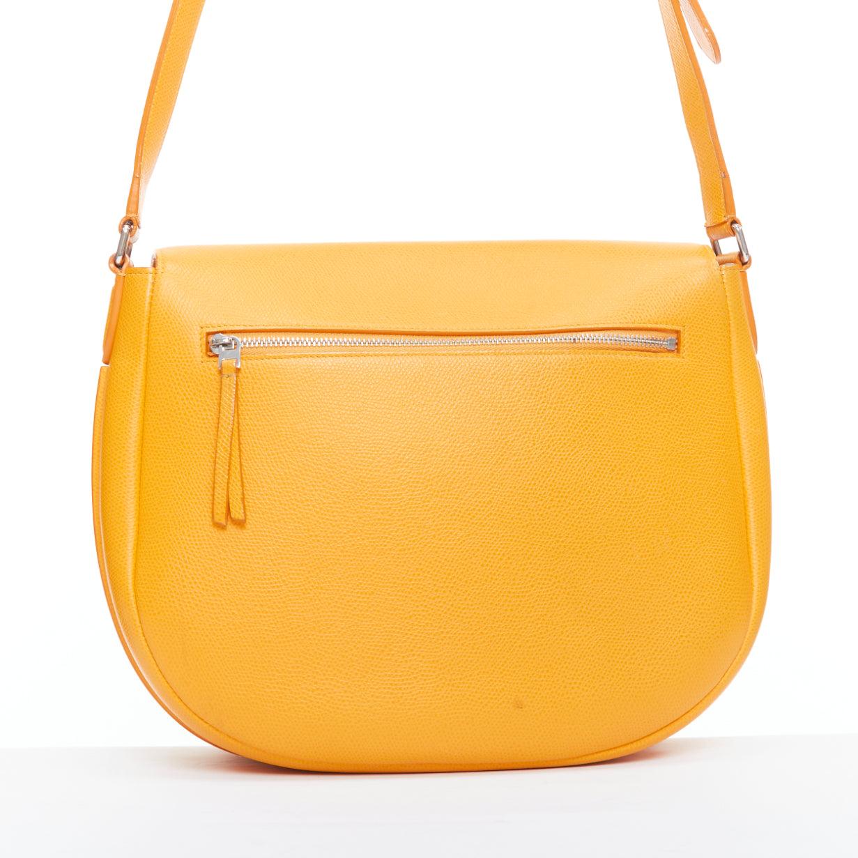 Women's CELINE Trotteur Messenger yellow marigold half moon crossbody bag For Sale