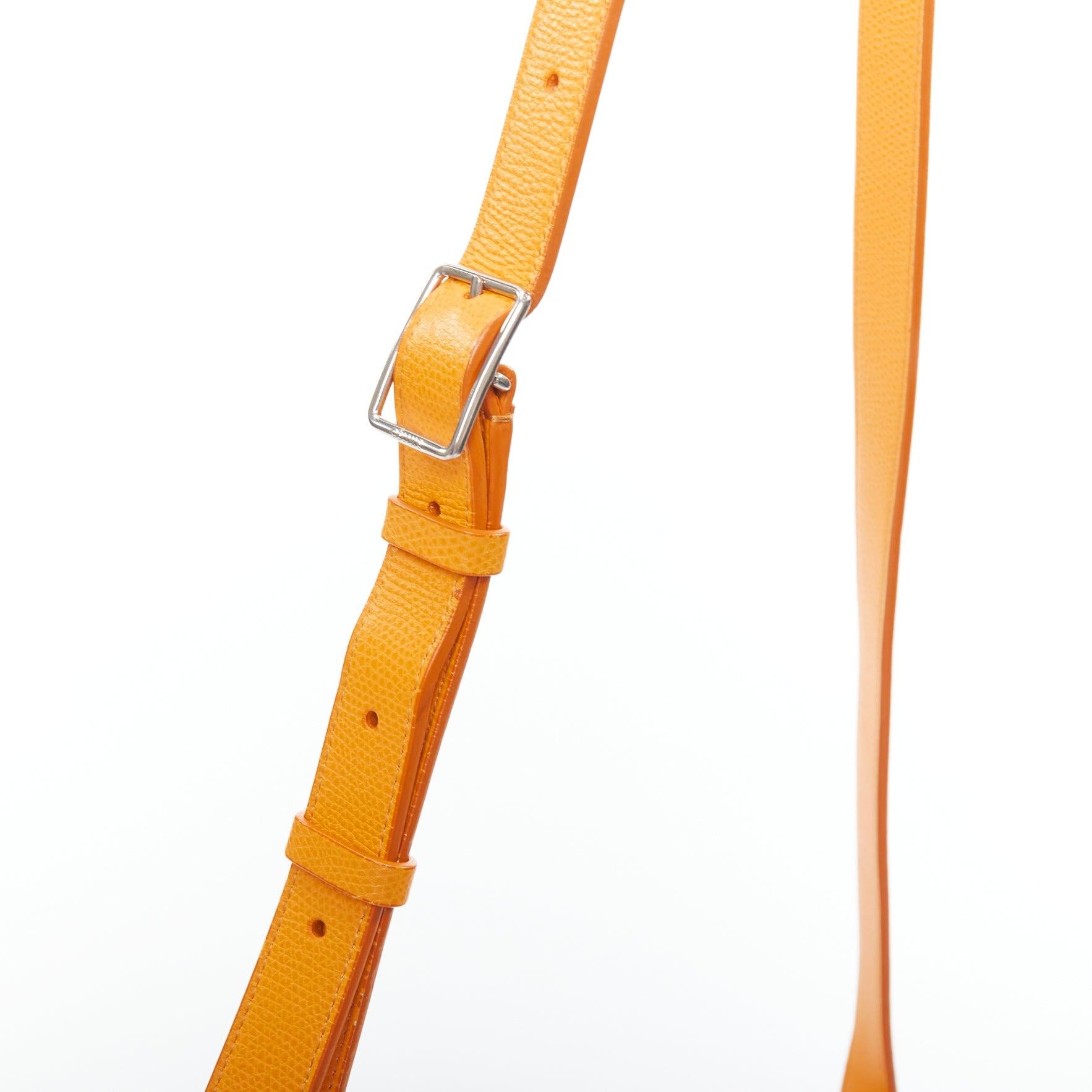 CELINE Trotteur Messenger yellow marigold half moon crossbody bag For Sale 3