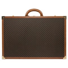 Vintage CELINE Trunk / Hard Case In Brown Canvas: Medium