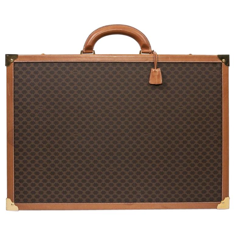 CELINE Trunk / Hard Case In Brown Canvas: Small