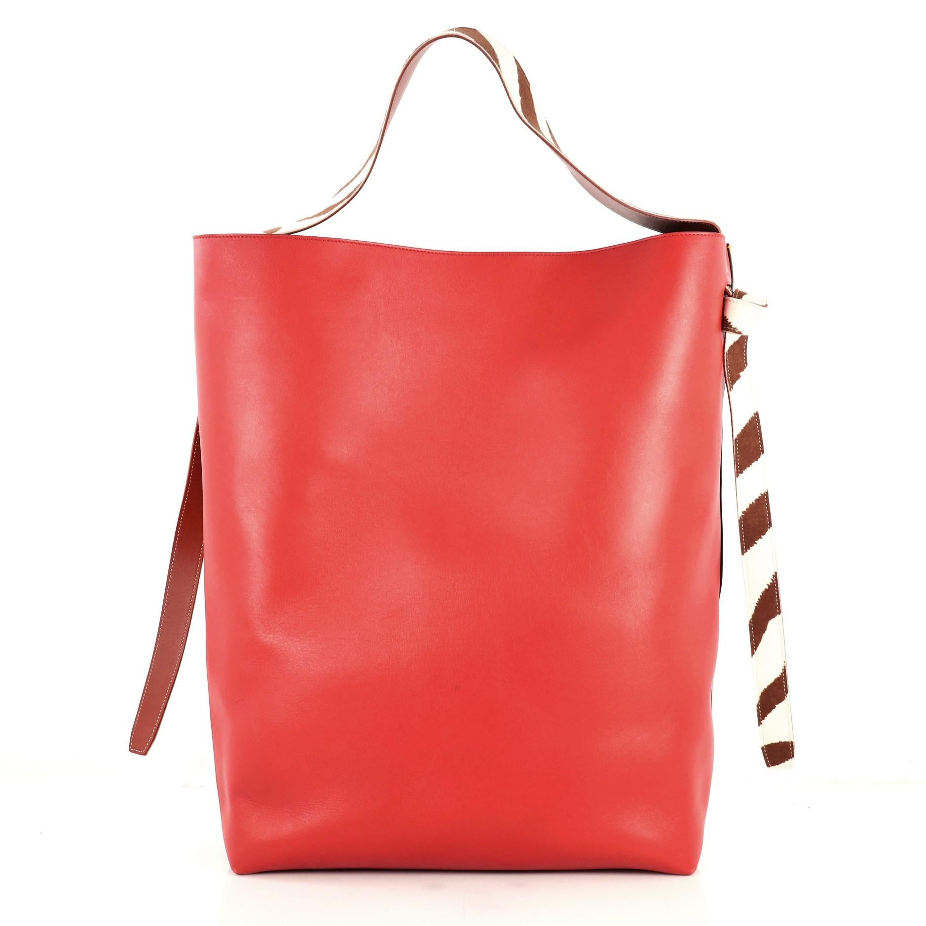 celine twisted leather tote