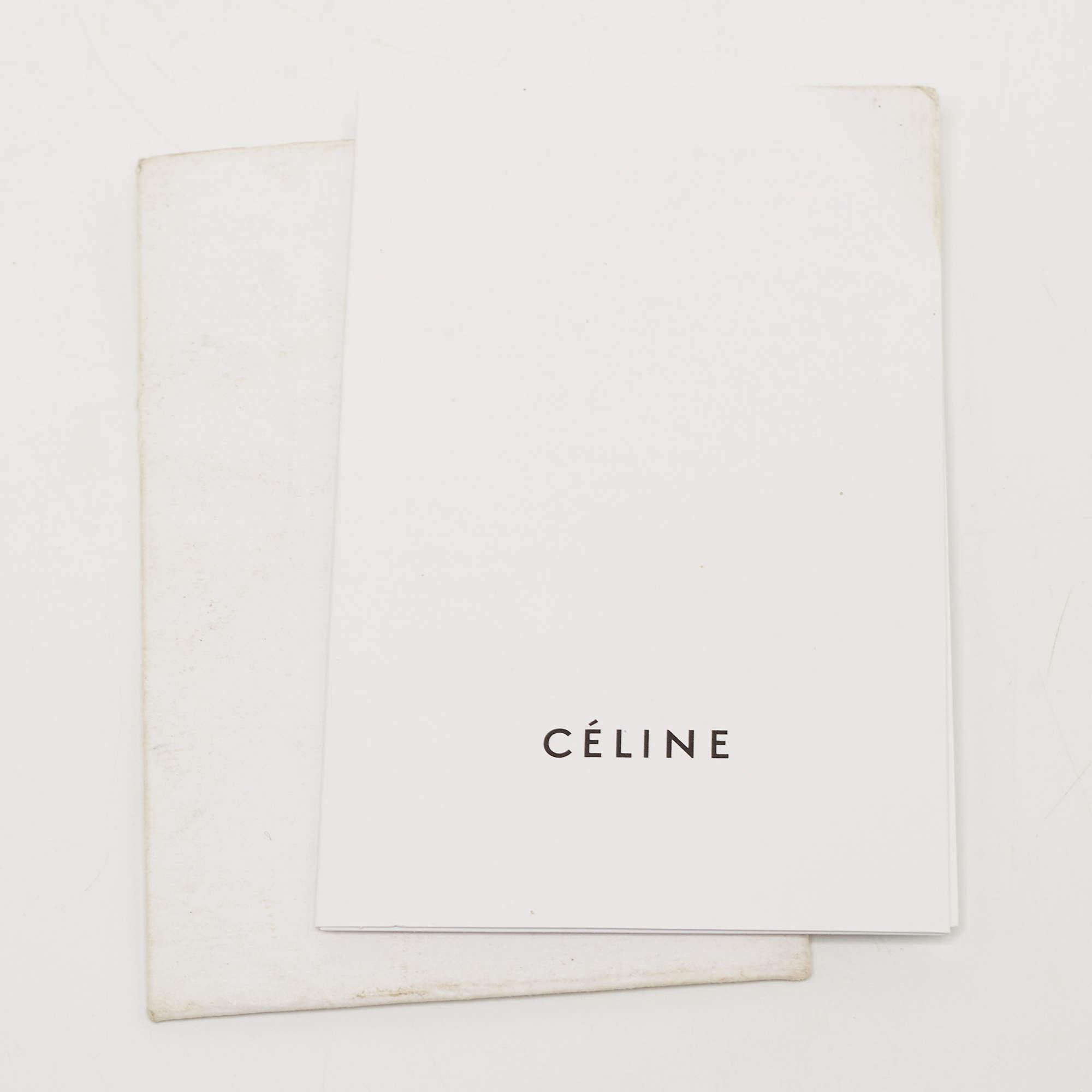 Celine - Fourre-tout moyen Phantom en cuir et nubuck bicolore bleu en vente 5