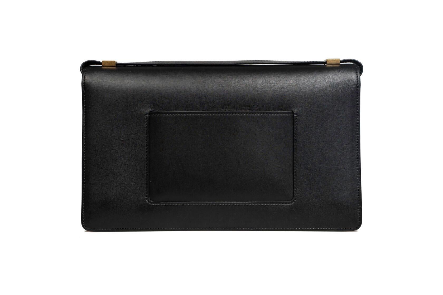 Celine Two Tone Calfskin Medium Case Flap Bag For Sale 3