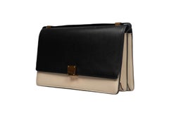 Celine Two Tone Calfskin Medium Case Flap Bag
