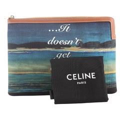Céline Until Tomorrow - Pochette à fermeture éclair en toile imprimée multicolore, imprimé