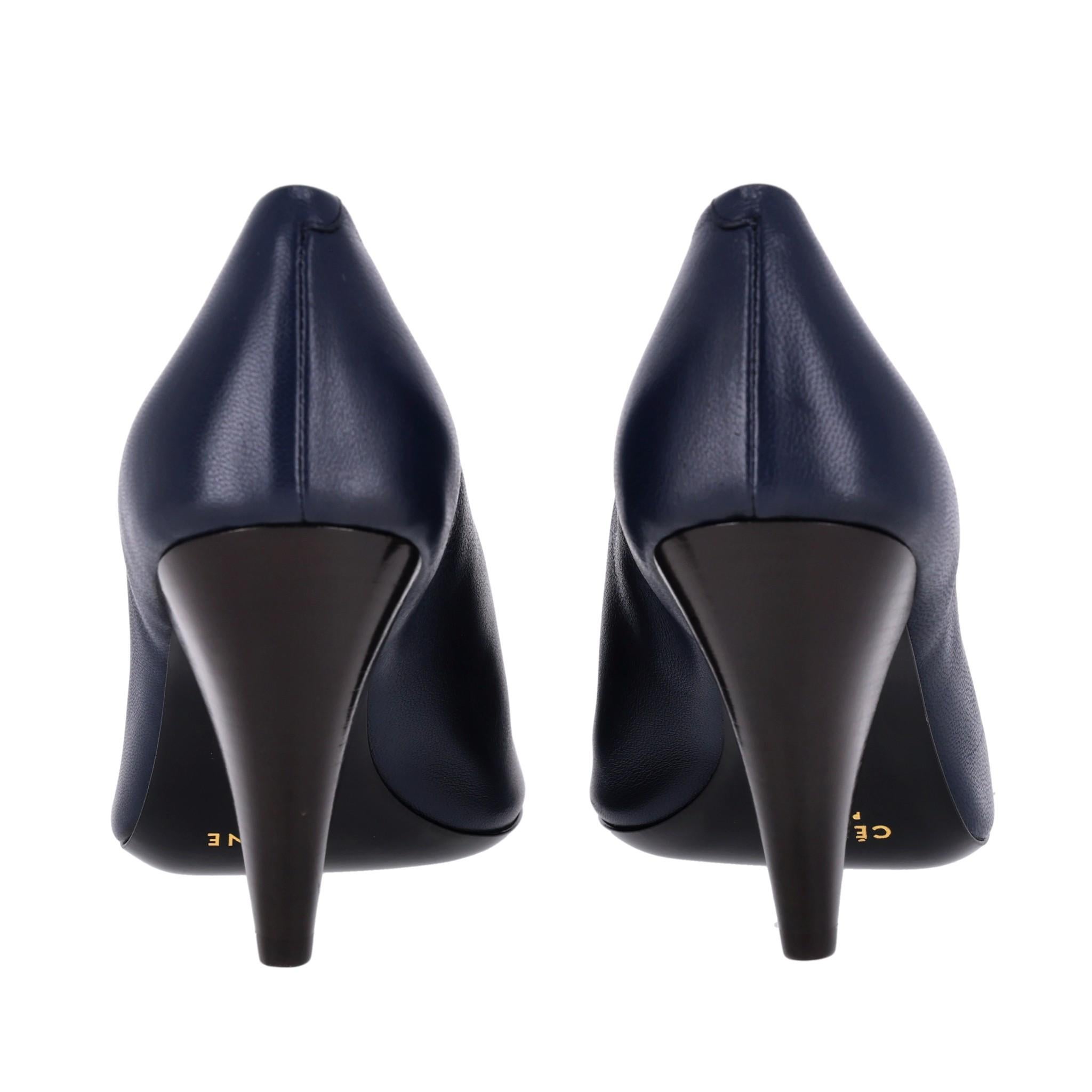 Women's Celine 'V-Neck' Leather Booties