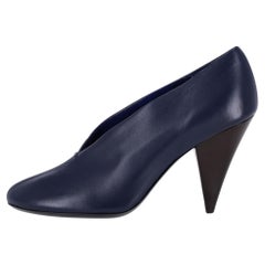 Celine 'V-Neck' Leather Booties
