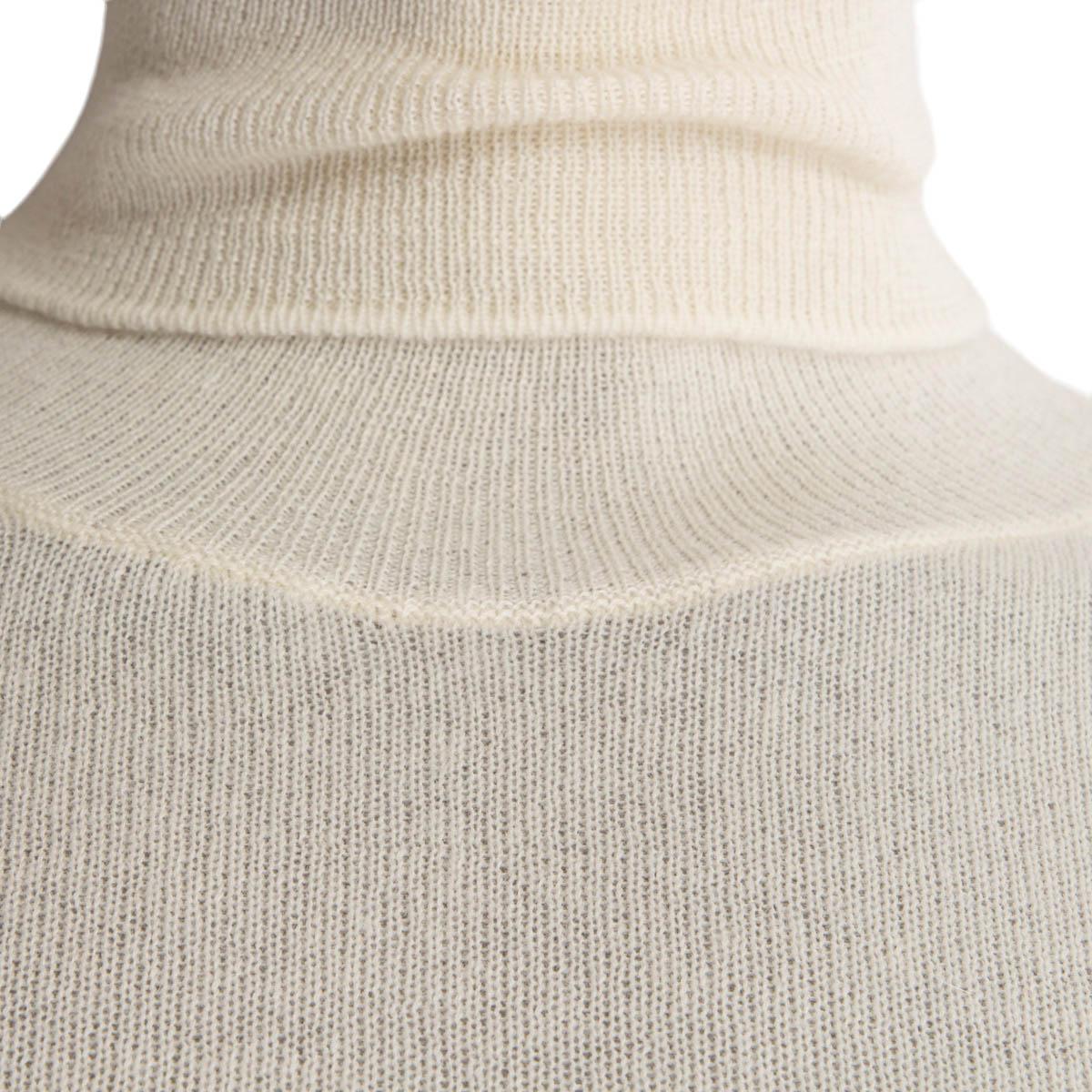 CELINE vanilla cashmere LIGHTWEIGHT Turtleneck Sweater XS 1