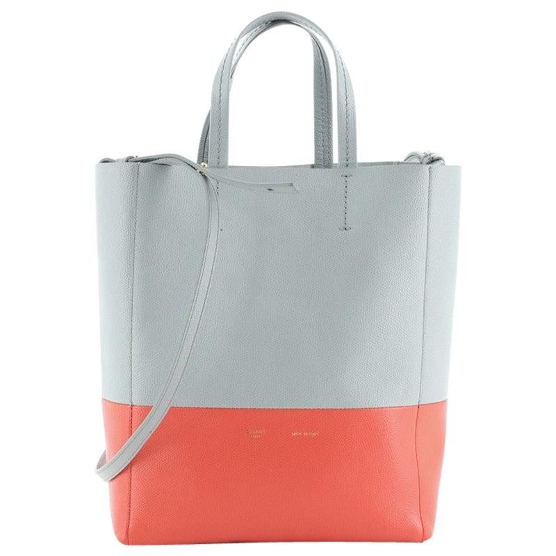 Celine Vertical Cabas Tote Grained Calfskin Small at 1stDibs
