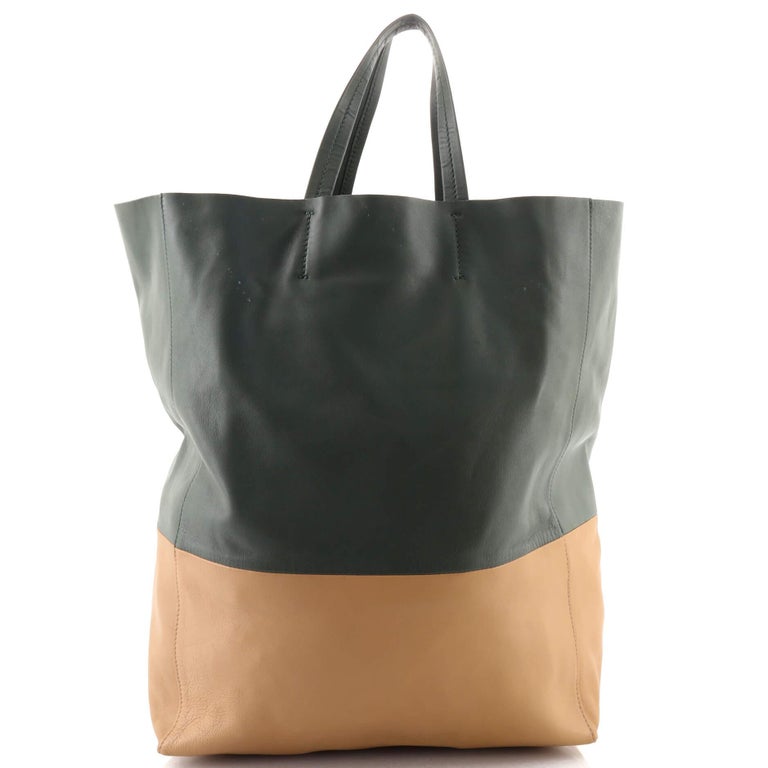 Celine Vertical Bi-Cabas Tote Leather Large at 1stDibs