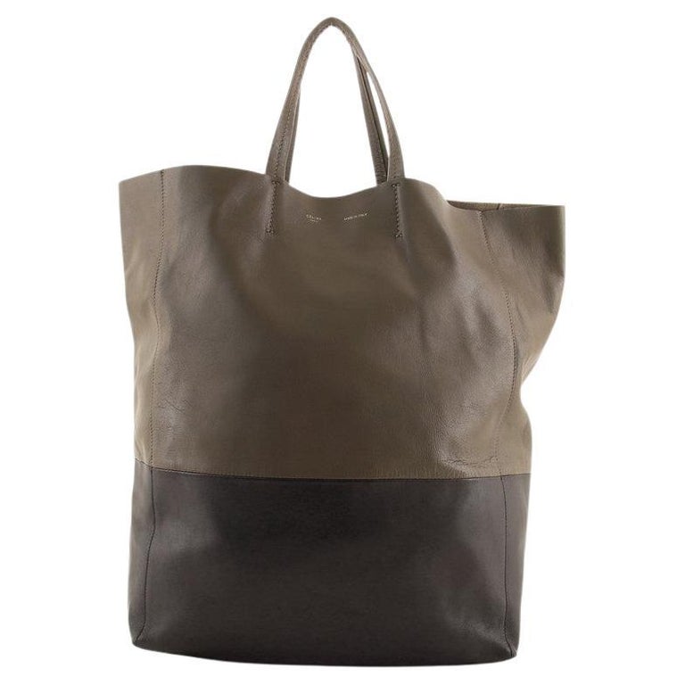 Celine Vertical Bi-Cabas Tote Leather Large at 1stDibs