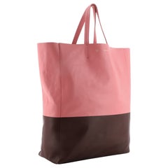 Celine Vertical Bi-Cabas Tote Leather Large Pink, Red