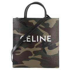 Celine Vertical Cabas Tote Camouflage Canvas Medium