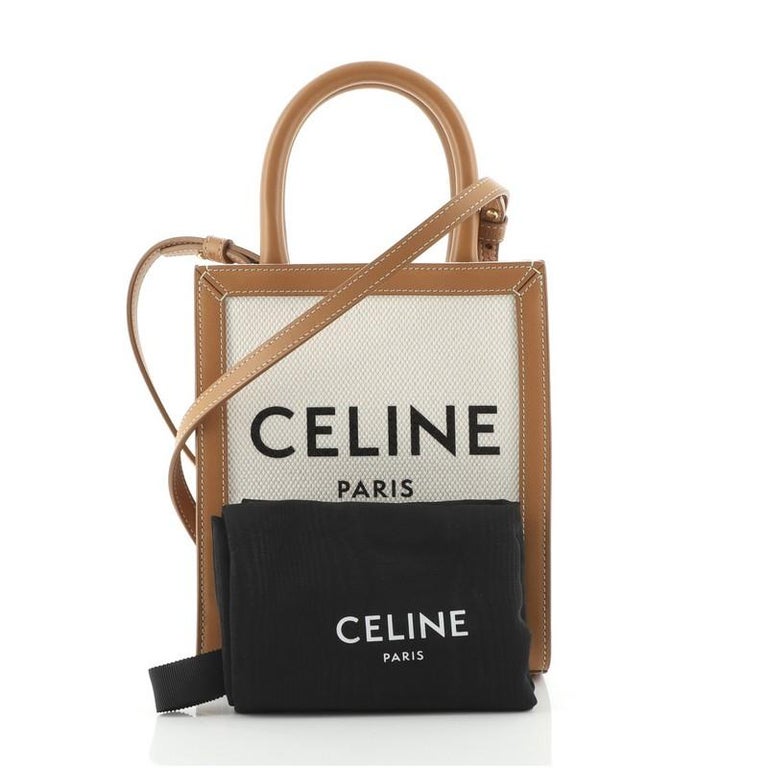 Celine Horizontal Cabas Tote Canvas with Leather For Sale at 1stDibs