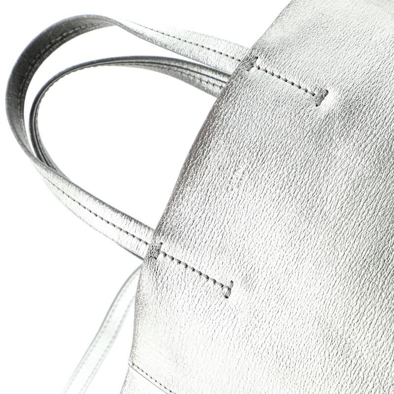Celine Vertical Cabas Tote Grained Calfskin Small  In Good Condition In NY, NY