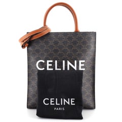 Celine - Fourre-tout cabas vertical en toile enduite Triomphe - Petit modèle