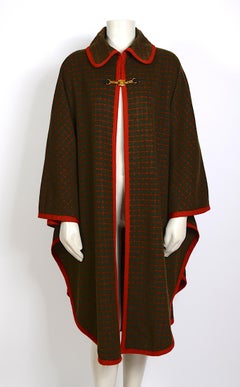 Celine vintage 1970s wool cape