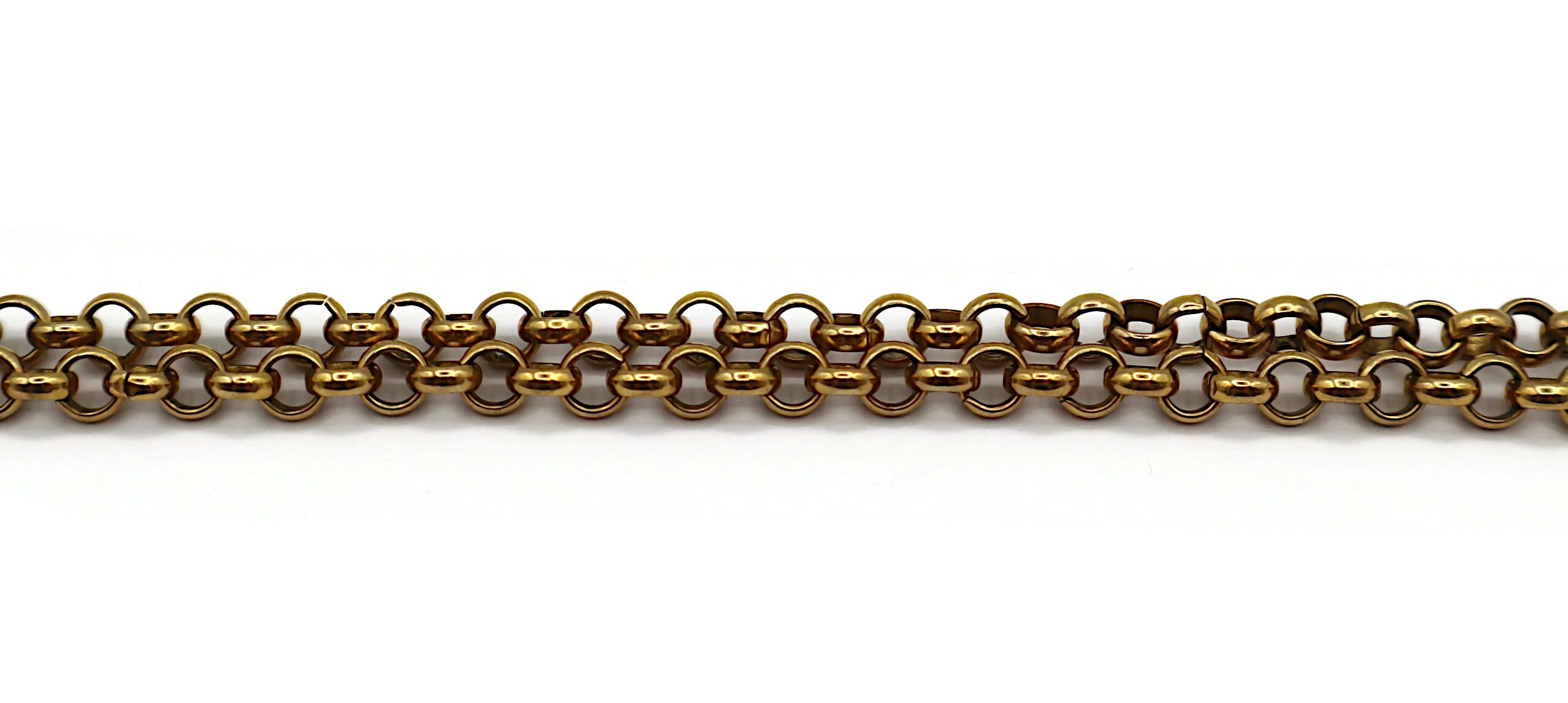CELINE Collar Colgante Carruaje Vintage Tono Oro Antiguo en venta 10