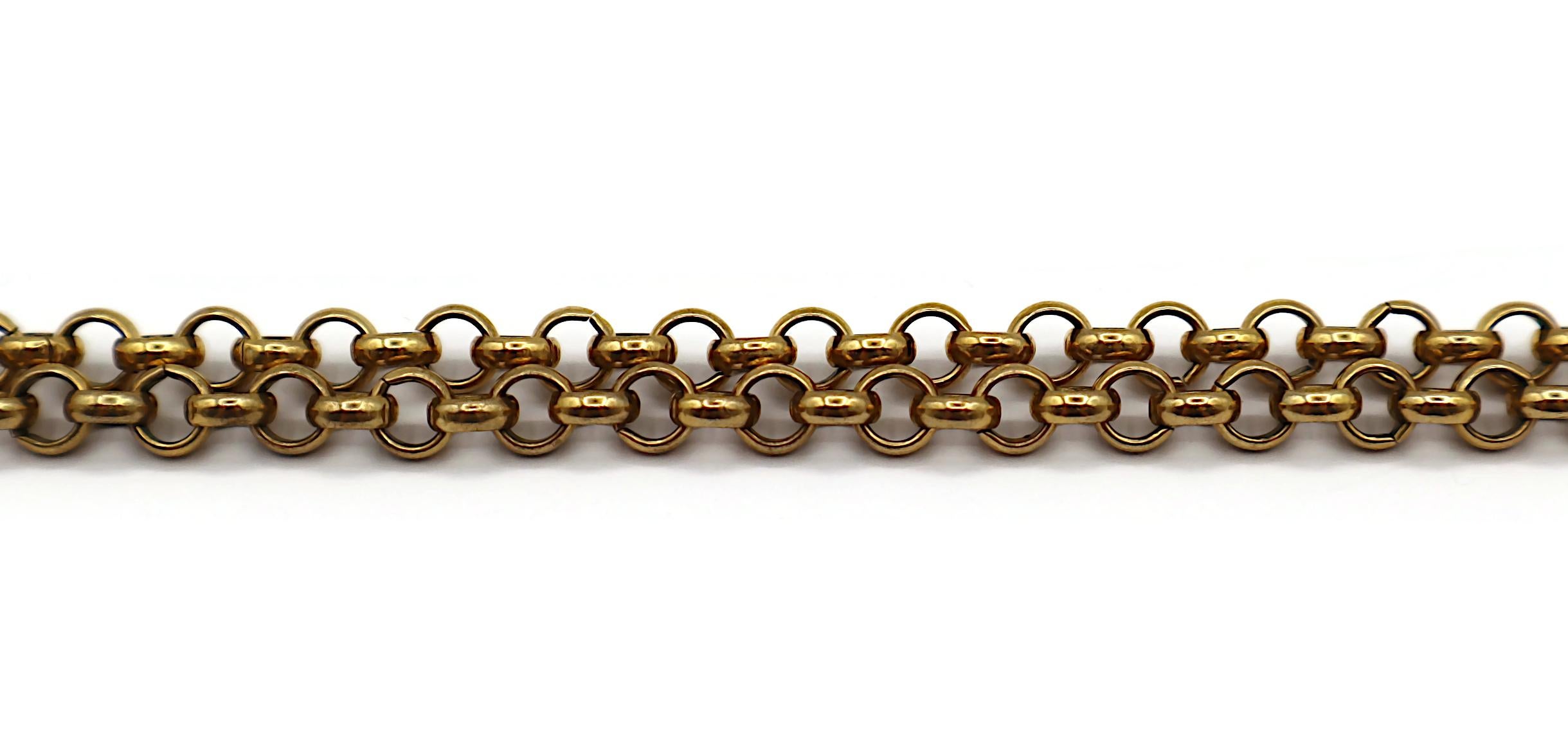 CELINE Collar Colgante Carruaje Vintage Tono Oro Antiguo en venta 1