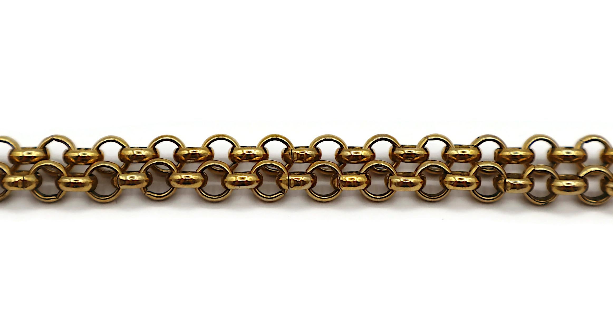 CELINE Collar Colgante Carruaje Vintage Tono Oro Antiguo en venta 2