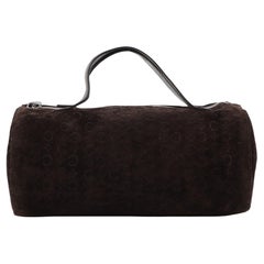 Celine - Sac baril vintage en daim gaufré - Moyen