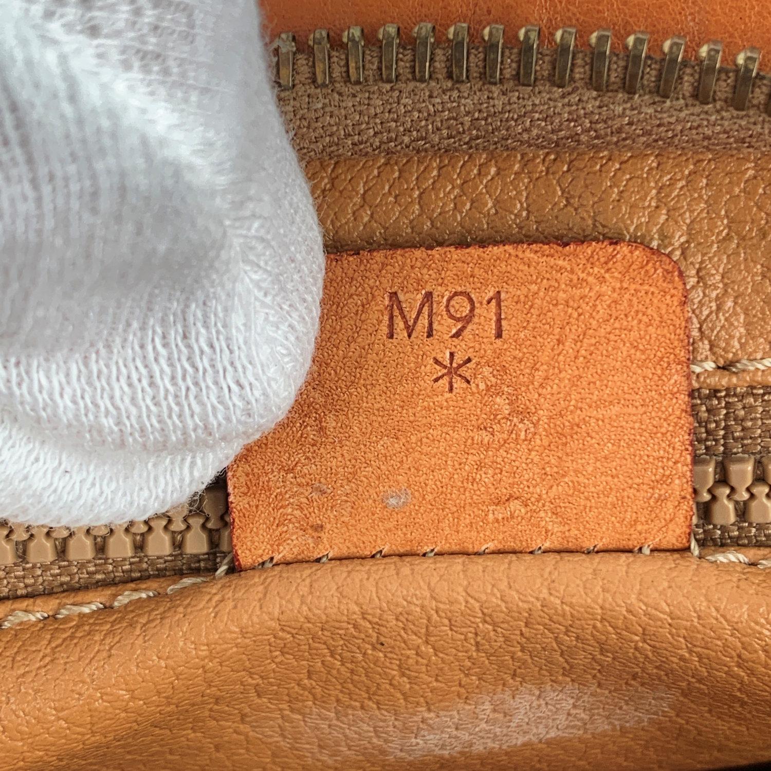 Celine Vintage Brown Macadam Canvas Cosmetic Bag Clutch Purse 5