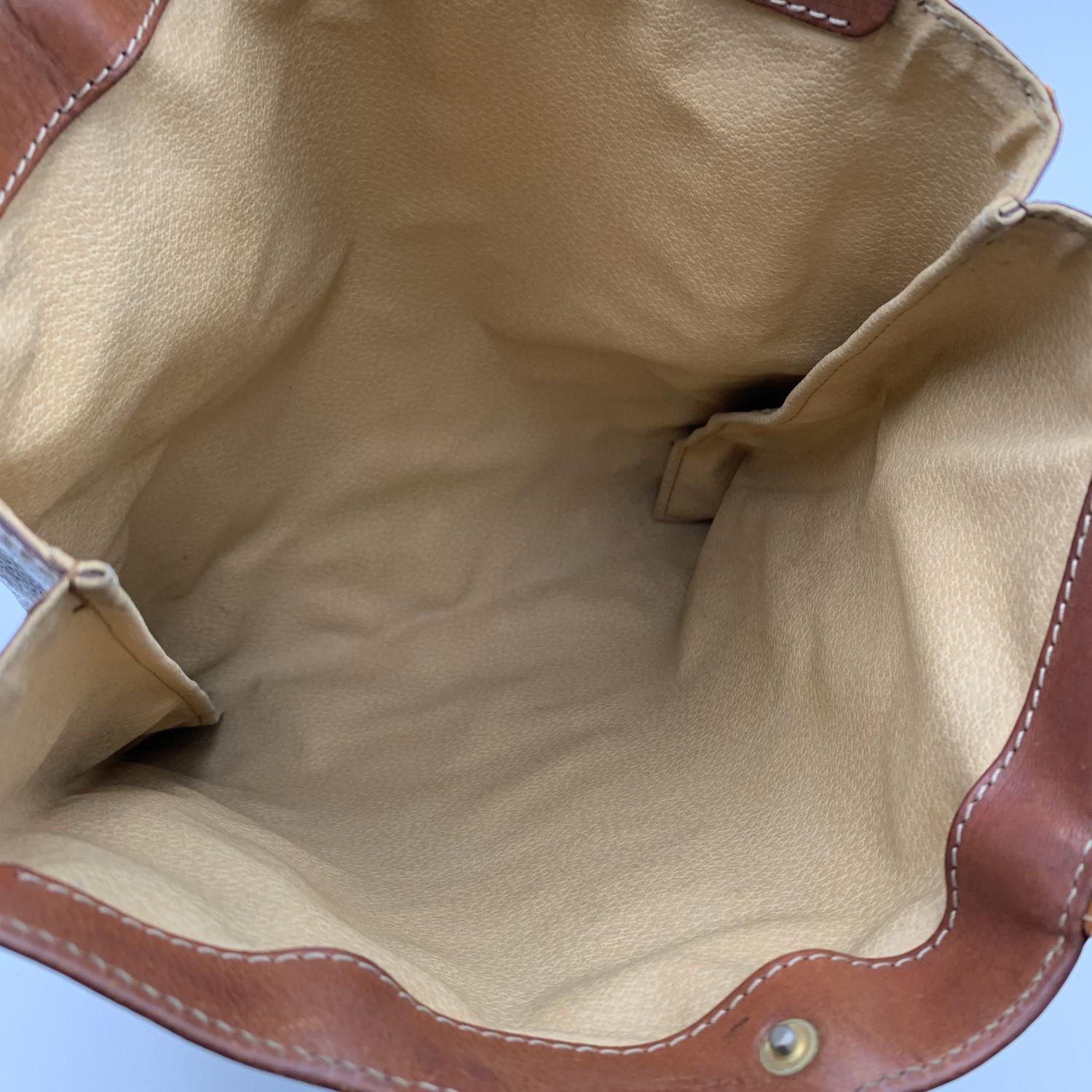 Sac cabas en toile marron vintage Macadam pour shopping Celine 1