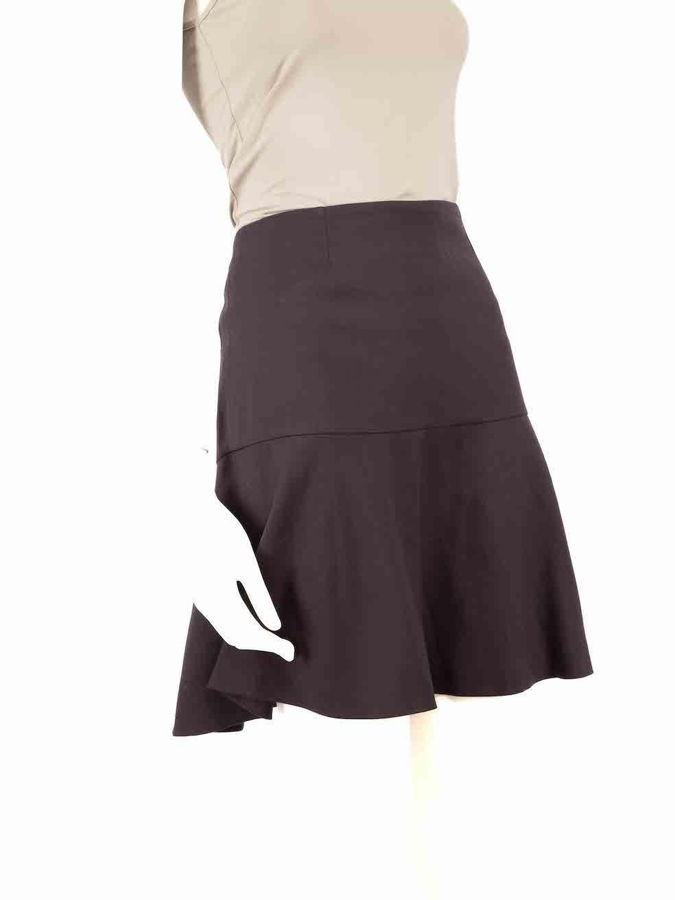 CONDITION is Very good. Minimal wear to skirt is evident. Minimal wear to the front left, right and back right with pulls to the weave on this used Céline designer resale item.
 
 
 
 Details
 
 
 Vintage
 
 Brown
 
 Wool
 
 Skirt
 
 Mini
 
 Flared