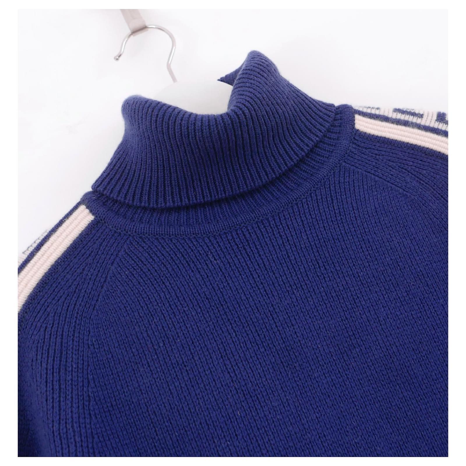 Celine Vintage Fall 1999 Logo Sleeve Cashmere Sweater Excellent état - En vente à London, GB