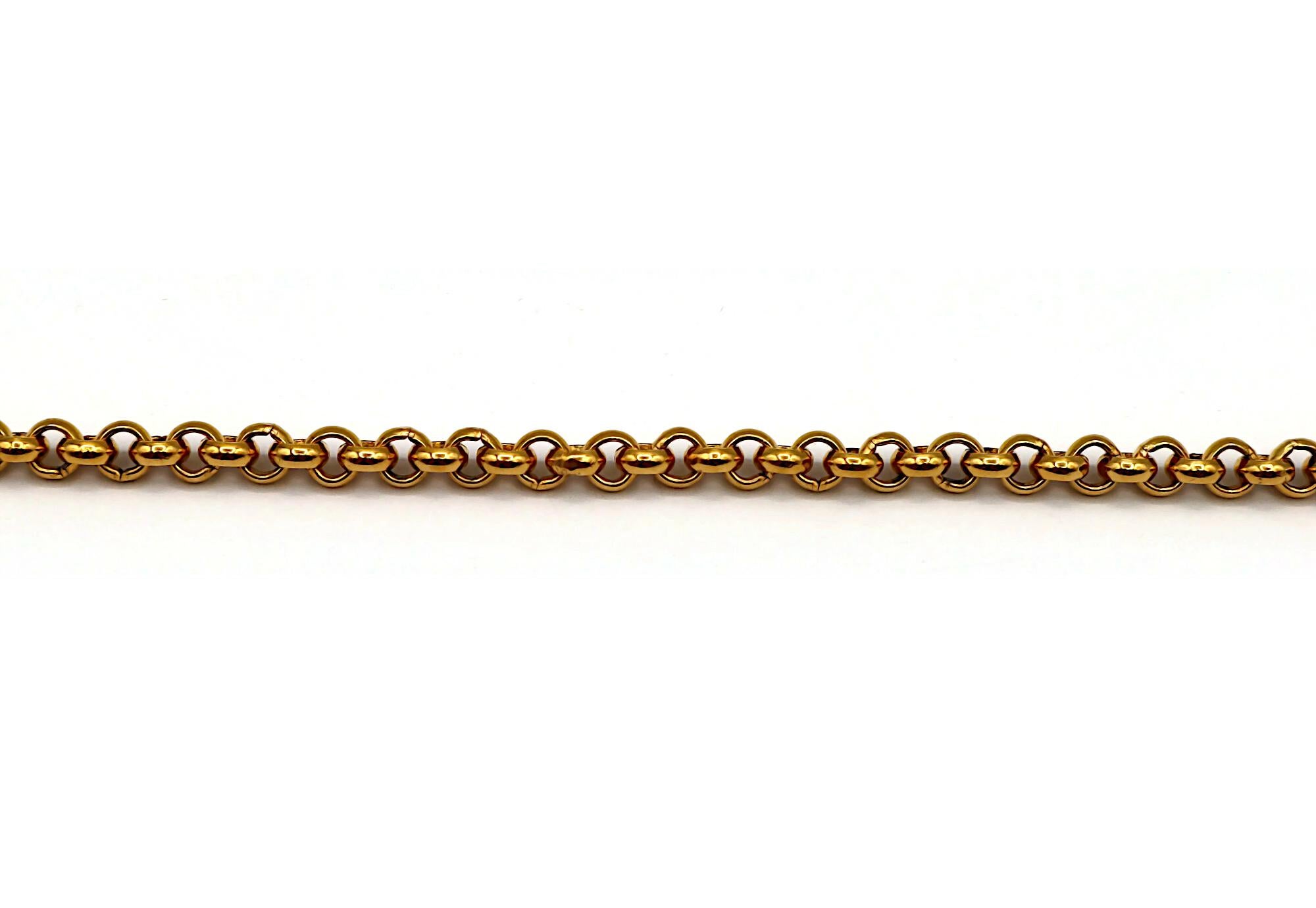 CELINE Vintage Gold Tone Crescent Moon and Star Pendant Necklace For Sale 5