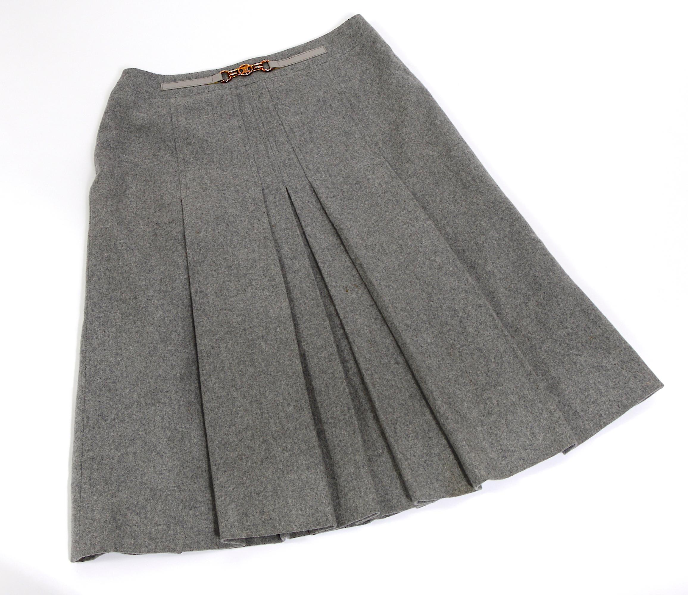 celine pleated skirt