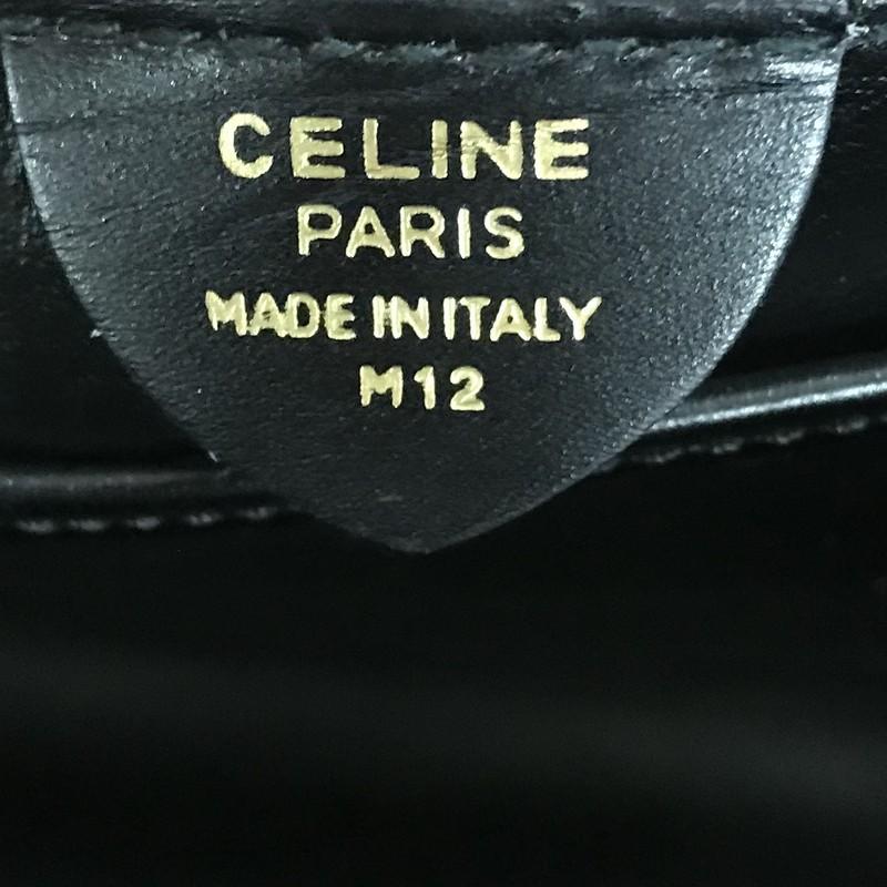 Women's Celine Vintage Logo Top Handle Bag Leather Small